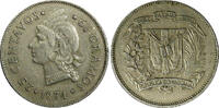Dominican Republic 25 Centavos Dominican Republic Copper-Nickel 1974 KM# 20a.2 (21 973) -