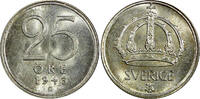 25 Öre Sweden Gustaf V Silver 1943 G  1stYear Type GEM BU COIN KM# 816 (22 030) Uncertified