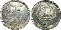 25 Öre Sweden Gustaf V Silver 1947 TS   GEM BU COIN KM# 816 (22 025) Uncertified
