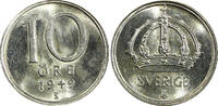10 Öre Sweden Gustaf V (1907-1950) Silver 1949  GEM BU KM# 813 (22 062) Uncertified