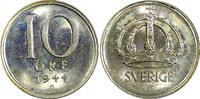 10 Öre Sweden Gustaf V (1907-1950) Silver 1944 G  BU KM# 813 (22 067) Uncertified