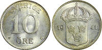 10 Öre Sweden Gustaf V (1907-1950) Silver 1941 G  GEM BU KM# 780 (22 083) Uncertified
