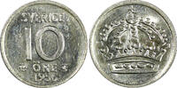10 Öre Sweden Gustaf VI SILVER 1956  UNC KM# 823 (22 093) unz