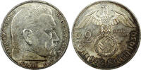 Germany Mark Germany - Third Reich Silver 1939 A 2 Reichs Hindenburg KM# 93 (22 330) -