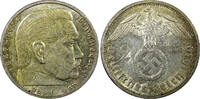 Germany Mark Germany - Third Reich Silver 1939 A 2 Reichs Hindenburg KM# 93 (22 329) -