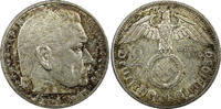 Germany Mark Germany - Third Reich Silver 1939 A 2 Reichs Hindenburg KM# 93 (22 332) -