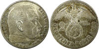 Germany Mark Germany - Third Reich Silver 1939 A 2 Reichs Hindenburg KM# 93 (22 331) -