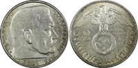 Germany Mark Germany - Third Reich Silver 1938 B 2 Reichs Hindenburg KM# 93 (22 293) -