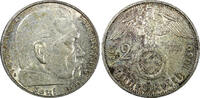 Germany Mark Germany - Third Reich Silver 1939 G 2 Reichs Hindenburg KM# 93 (22 297) -