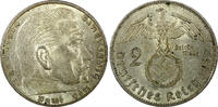 Germany Mark Germany - Third Reich Silver 1937 A 2 Reichs Hindenburg KM# 93 (22 295) -