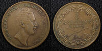 Sweden Skilling 1849 SWEDEN Oscar I Copper 1849 2/3  KM# 663 (22 551) Un... 21,47 EUR  zzgl. 12,88 EUR Versand
