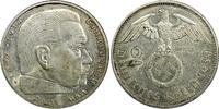 Germany Mark Germany - Third Reich Silver 1939 A 2 Reichs Hindenburg KM# 93 (22 412) -