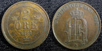 Sweden Ore 1881 Sweden Oscar II Copper 1881 2 Ore KM# 746  (23 139) Unce... 15,03 EUR  zzgl. 12,88 EUR Versand
