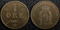 Sweden 1 Öre 1881 Sweden Oscar II Bronze 1881  extra Large letters KM# 7... 7,30 EUR  zzgl. 12,88 EUR Versand