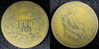 Brazil 1000 Reis 1924 BRAZIL Aluminum-Bronze 1924  1st Year Type KM# 525... 4,29 EUR  zzgl. 12,88 EUR Versand