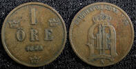 Sweden Bronze 1875 SWEDEN Oscar II  1875 1 Öre KM# 734 (23 159) Uncertif... 6,87 EUR  zzgl. 12,88 EUR Versand