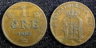 Sweden 1 Öre 1883 Sweden Oscar II Bronze 1883  Large letters KM# 750 (23... 6,44 EUR  zzgl. 12,88 EUR Versand