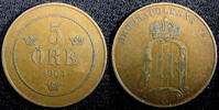 Sweden 5 Öre 1903 SWEDEN Oscar II Bronze 1903  27mm Mintage-243,000 KM# ... 12,88 EUR  zzgl. 12,88 EUR Versand