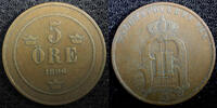 Sweden Bronze 1896 SWEDEN Oscar II (1872-1907)  1896 5 ORE Mintage-309,0... 8,57 EUR  zzgl. 12,88 EUR Versand
