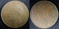 Sweden Bronze 1873 Sweden Oscar II  1873 5 Ore Mintage-783,000 27 mm XF ... 30,06 EUR  zzgl. 12,88 EUR Versand