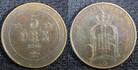 Sweden Bronze 1890 SWEDEN Oscar II (1872-1907)  1890 5 ORE Mintage-339,0... 10,74 EUR  zzgl. 12,88 EUR Versand