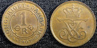 Denmark Bronze 1907 Denmark Frederik VIII  1907 1 Ore KEY DATE Ch UNC KM... 17,18 EUR  zzgl. 12,88 EUR Versand