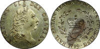 Colombia Half Penny Great Britain Middlesex George III Silvered 1789 1/2  Token D&H-939 Uncertified