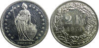 Switzerland 2 Francs 1974 SWITZERLAND Copper-Nickel 1974  PROOF LIKE FLA... 8,55 EUR  zzgl. 12,88 EUR Versand