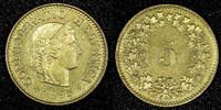 Switzerland 5 Rappen 1995 Switzerland Aluminum-Bronze 1995 B  UNC KM# 26... 4,25 EUR  zzgl. 12,88 EUR Versand