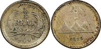 Guatemala 889 1/4 Real Guatemala Silver 1889/ KM# 158 (22 677) -