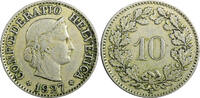 Switzerland 10 Rappen 1927 SWITZERLAND Copper-Nickel 1927 B  KM# 27 (23 ... 3,39 EUR  zzgl. 12,88 EUR Versand