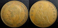 United Kingdom 1 Penny Great Britain George V Bronze 1936 KM# 838 (23 337) -