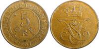 Denmark Bronze 1907 Denmark Frederik VIII  1907 VBP; GJ 5 Ore UNC Condit... 42,94 EUR  zzgl. 12,88 EUR Versand