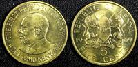 Kenya 5 Cents 1969 KENYA Mzee Jomo Kenyatta 1969  GEM BU COIN KM# 10 (23... 4,25 EUR  zzgl. 12,88 EUR Versand