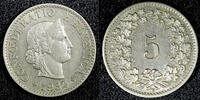 Switzerland 5 Rappen 1932 SWITZERLAND Nickel 1932  1st Year Type UNC Ton... 4,25 EUR  zzgl. 12,88 EUR Versand