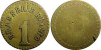 Egypt Token EGYPT Brass 1920's for Brasserie Rialto, large ''1'' 6.41g;27mm (23 376) -