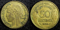 France 50 Centimes 1932 FRANCE Aluminum-Bronze 1932  KM# 894.1 (23 604) ... 4,29 EUR  zzgl. 12,88 EUR Versand