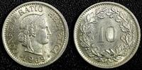 Switzerland 10 Rappen 1969 Switzerland Copper-Nickel 1969 B  KM# 27 (23 ... 4,25 EUR  zzgl. 12,88 EUR Versand