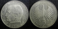 Germany 2 Mark Germany-Federal Republic Max Planck Copper-Nickel 1962 J KM# 116 (23 706) -