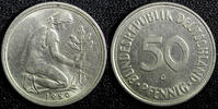 Germany 50 Pfennig Germany-Federal Republic Copper-Nickel 1950 G Karlsruhe KM# 109.1 (2) -