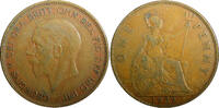 United Kingdom 1 Penny Great Britain George V Bronze 1929 KM# 838 (23 336) -