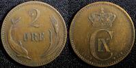 Denmark Bronze 1899 Denmark Christian IX  1899 VBP 2 Ore KM# 793.2 (23 7... 4,25 EUR  zzgl. 12,88 EUR Versand