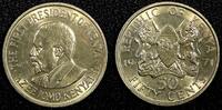 Kenya 50 Cents 1971 KENYA Mzee Jomo Kenyatta Copper-Nickel 1971  UNC KM#... 4,25 EUR  zzgl. 12,88 EUR Versand