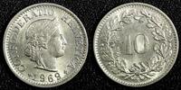 Switzerland 10 Rappen 1969 Switzerland Copper-Nickel 1969 B  KM# 27 (23 ... 4,25 EUR  zzgl. 12,88 EUR Versand