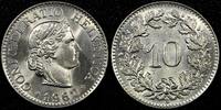 Switzerland 10 Rappen 1962 Switzerland Copper-Nickel 1962 B  UNC / BU KM... 8,55 EUR  zzgl. 12,88 EUR Versand