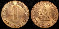 Germany 1 Pfennig Germany - Federal Republic 1949 J Hamburg Mint BU KM# A101 (24 103) -