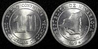 Nicaragua 10 Centavos 1974 Nicaragua Aluminum 1974  FAO GEM BU KM# 29 (2... 2,58 EUR  zzgl. 12,88 EUR Versand