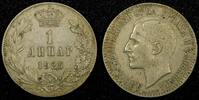 Yugoslavia 1 Dinar 1925 Yugoslavia 	Alexander I Nickel-Bronze 1925  KM# ... 4,25 EUR  zzgl. 12,88 EUR Versand