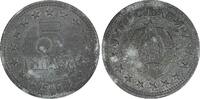 Yugoslavia 5 Dinara 1945 Yugoslavia Zinc 1945  WWII Issue 26.5mm 1 Year ... 5,97 EUR  zzgl. 12,88 EUR Versand