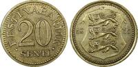 Estonia 20 Senti 1935 ESTONIA Nickel-Bronze 1935  1 Year Type XF Toned K... 11,12 EUR  zzgl. 12,88 EUR Versand